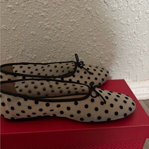 No Boundaries Black and White Polka Dot Flats